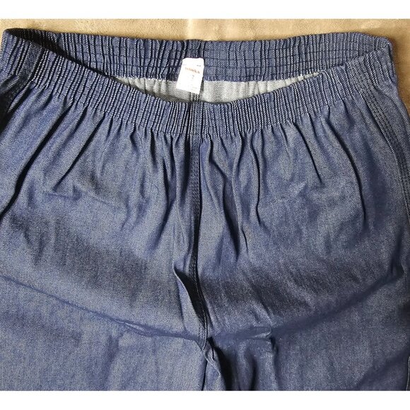 Elastic Waist Denim Pants 2XL Miss Fit 100% Cotton Made In Pakistan Blue - Picture 5 of 9